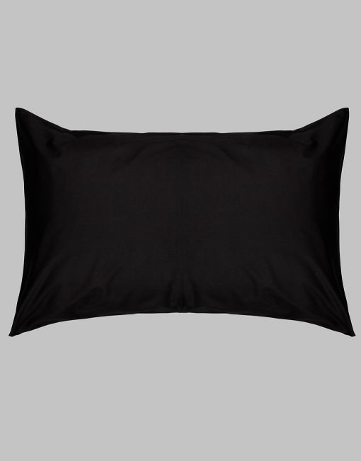 Blank black pillowcases