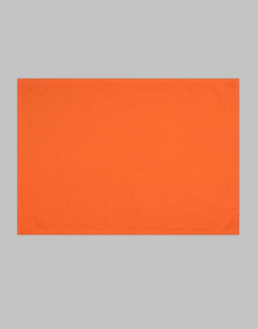 Blank orange tea towel