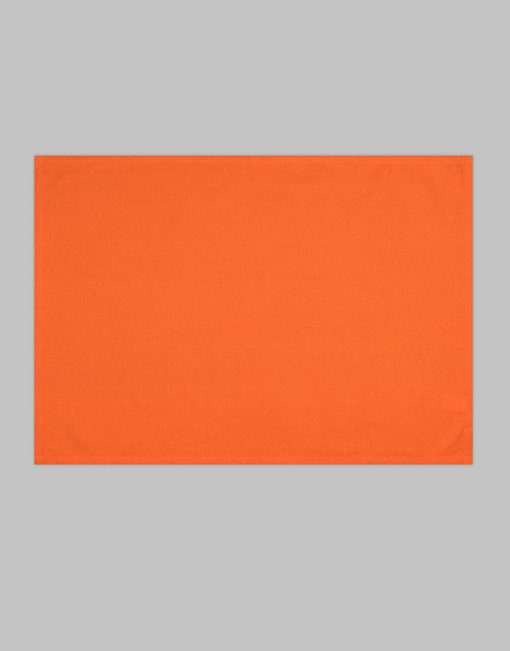 Blank orange tea towel