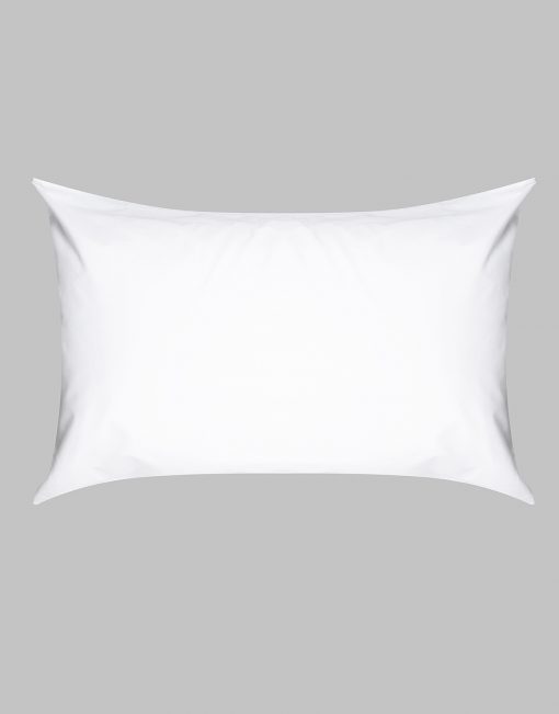 Blank white pillowcases