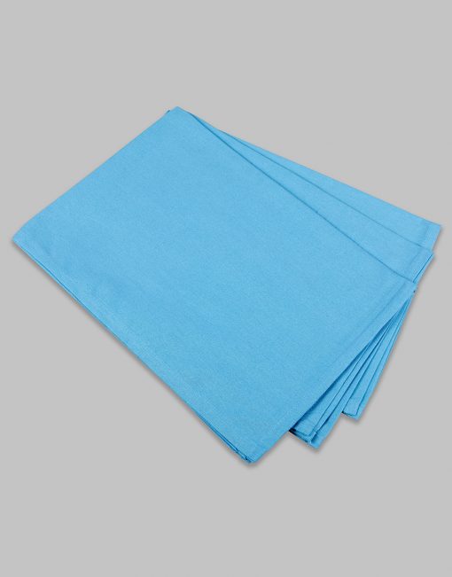 Plain sky blue (blank) cotton tea towels 6 pack (sold as singles) - Image 4