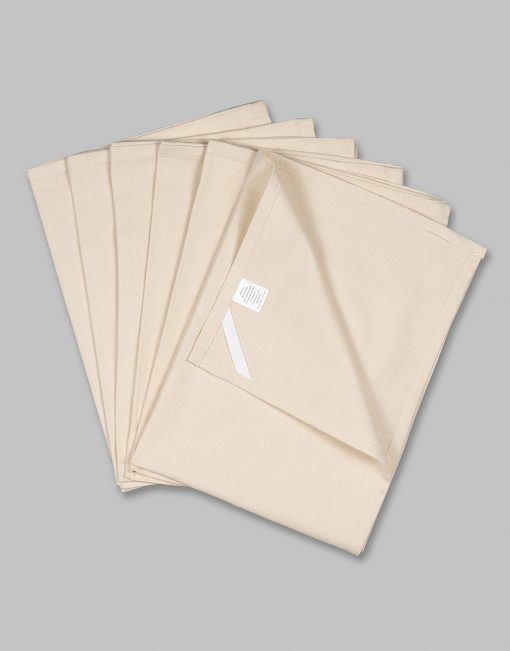 Ecru (Off white / oatmeal) blank tea towels (8 dozen) - Image 5