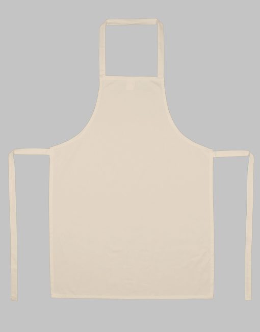 Blank off white ecru apron