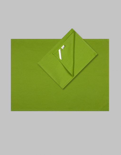 3 x Plain green (blank) tea towels - Image 2