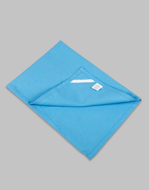 Plain sky blue (blank) cotton tea towels 6 pack (sold as singles) - Image 3
