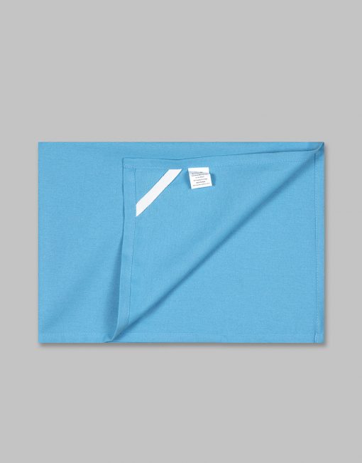 Plain sky blue (blank) cotton tea towels 6 pack (sold as singles) - Image 7