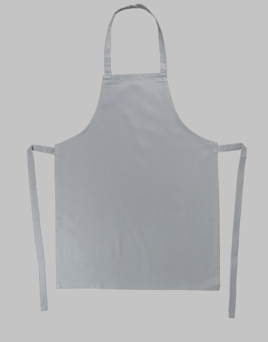 Mid Grey Blankplain Aprons Bib 5 Dozen Julies Cotton Collection 