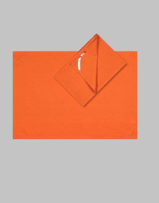 Orange (burnt) plain/ blank tea towels (5 dozen) - Image 2