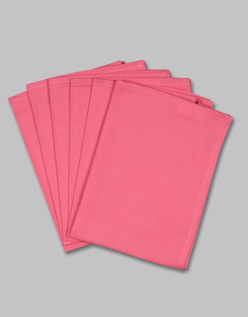 Plain pink (blank) tea towels (10 dozen) - Image 5