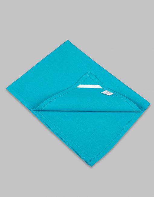 Teal (blue) plain/ blank tea towels (1 dozen) - Image 3