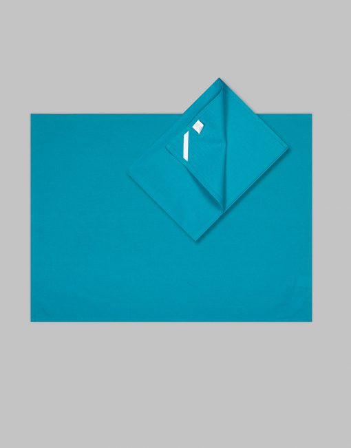 Teal (blue) plain/ blank tea towels (1 dozen) - Image 2