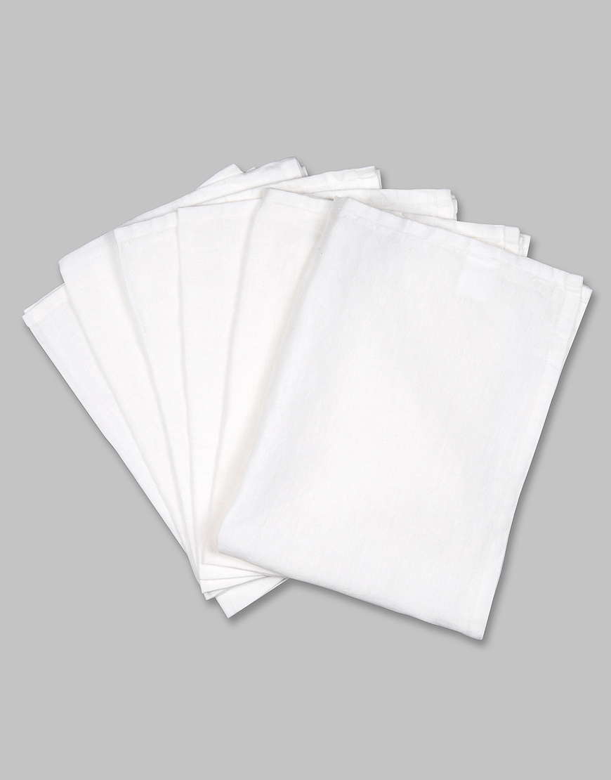 Plain white (blank) tea towels (1 dozen)