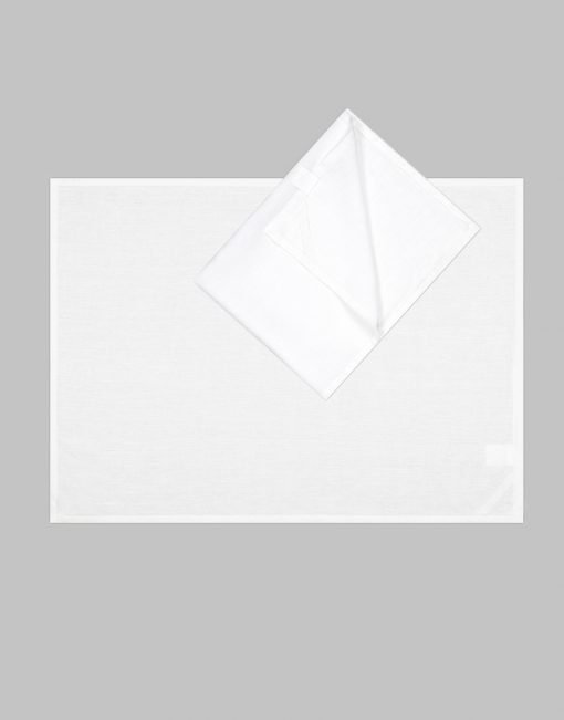 White linen blank tea towels - 6 pack - Image 2